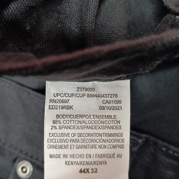 Dickies Dungaree Jeans Men's Size 44x32 Black Regular Fit Straight Leg Flex - Picture 5 of 7